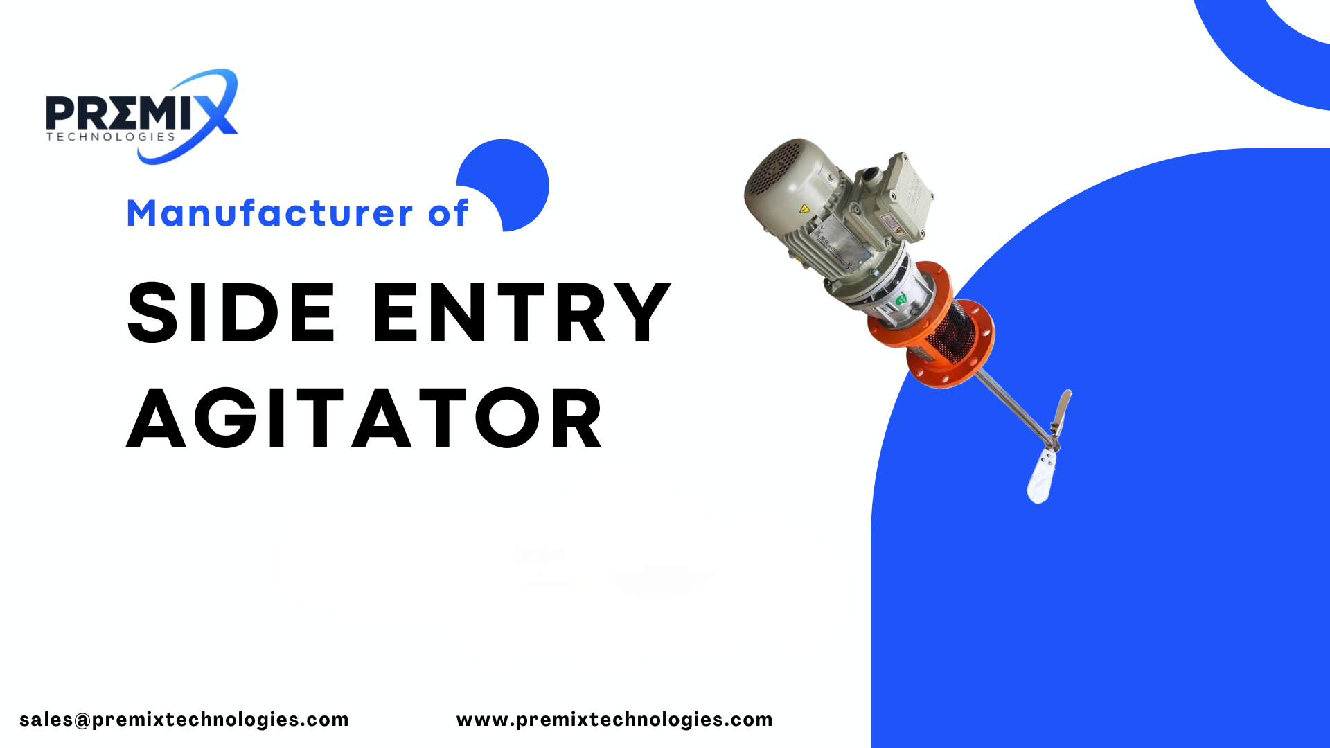 Side Entry Agitators : Powerhouse Mixing Solutions for Large-Scale Industrial Tanks by Premix Technologies