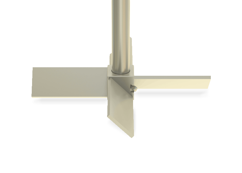 Bottom entry agitator